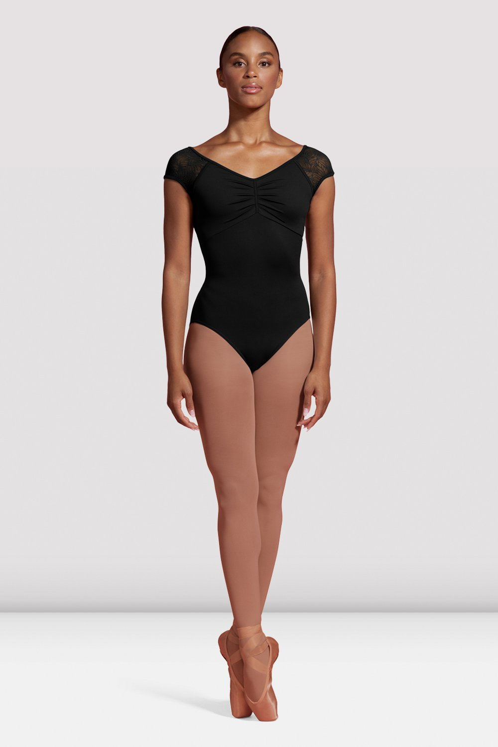 Mesh Cap Sleeve Leotard - M5096LM