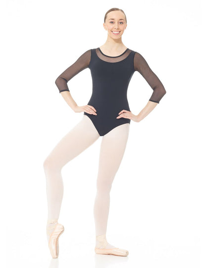 Girls Mesh Long Sleeve Leotard - 3636