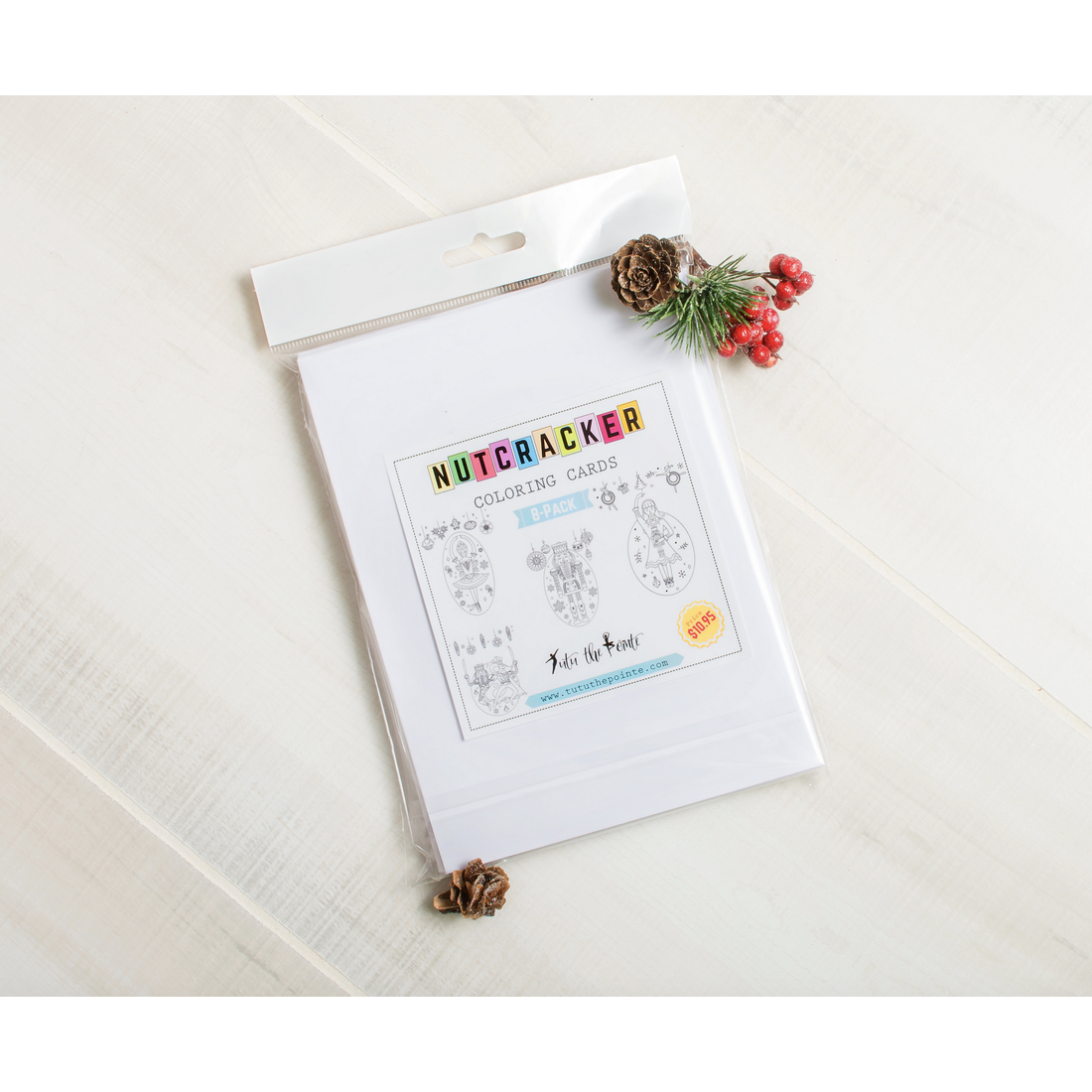 Nutcracker Coloring Card Set