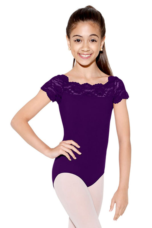 Tilly Lace Cap Sleeve Leotard - SL17