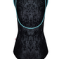 Sofiane Tank Leotard in Black Velvet