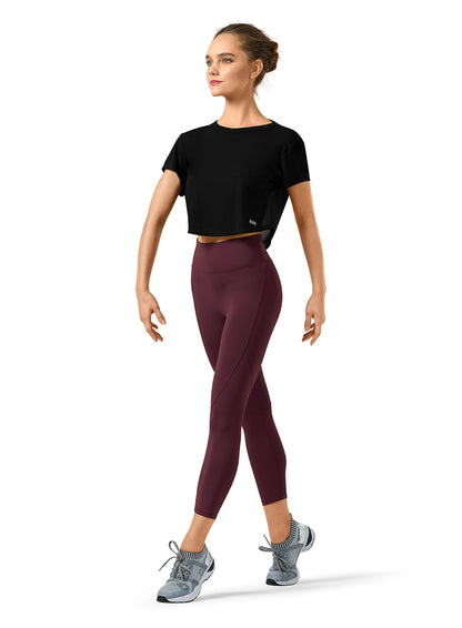 Mesh Back Logo Cropped T-Shirt - Z9352
