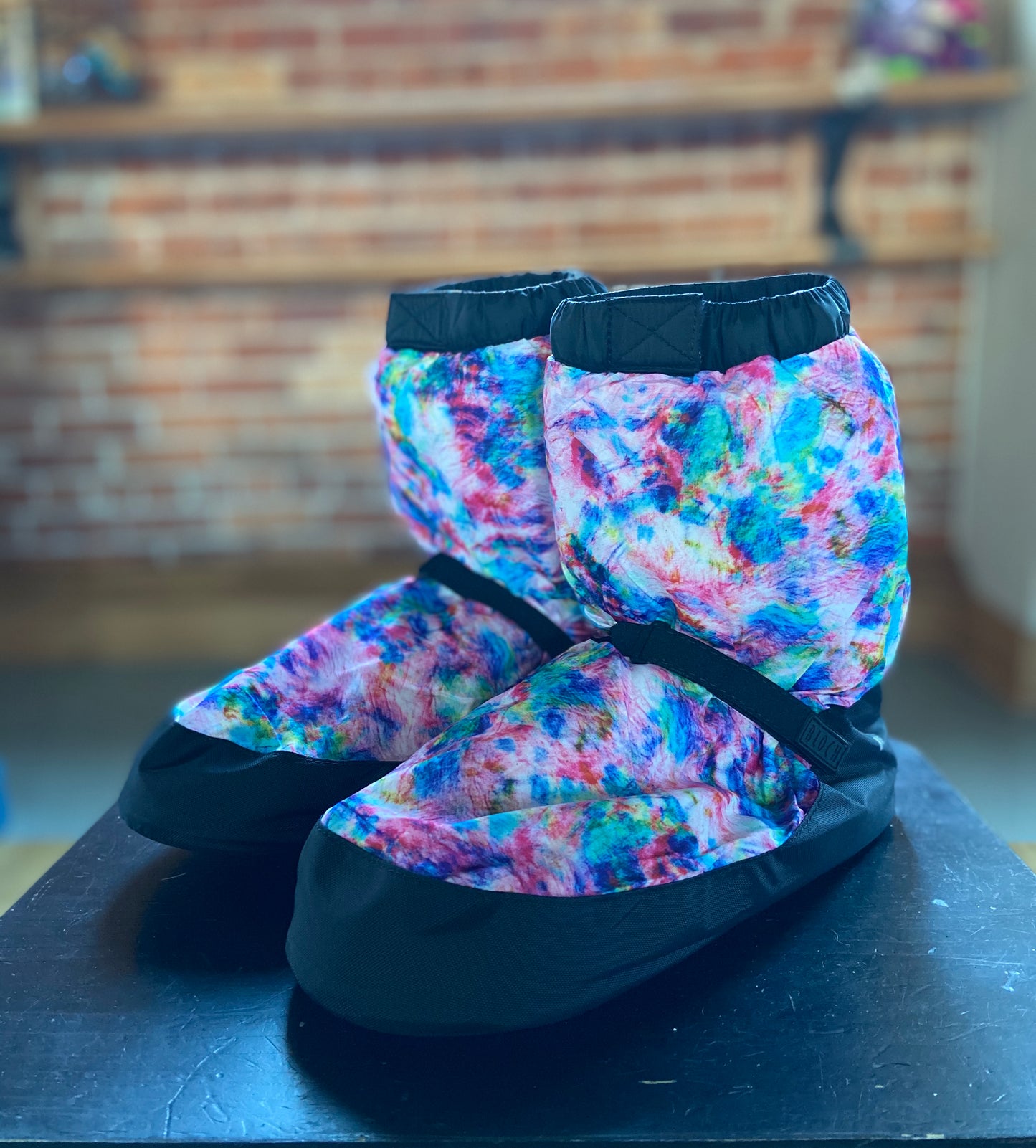 Kids and Adult Print Warm-Up Booties - IM009P