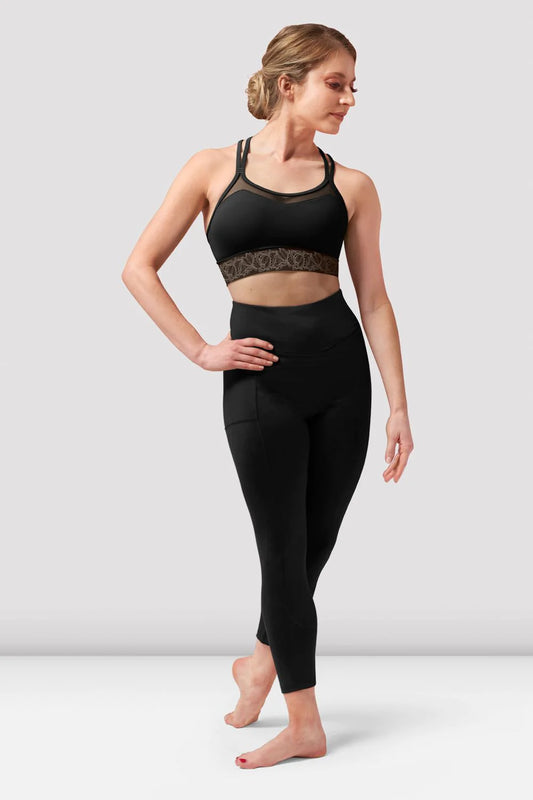 Lace Print Camisole Crop Top - Z0157
