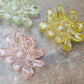 Clear Flower Hair Clips - Assorted Colors