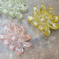 Clear Flower Hair Clips - Assorted Colors