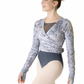 Cozy Crossover Print Wrap Top