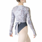 Girls Cozy Crossover Print Wrap Top