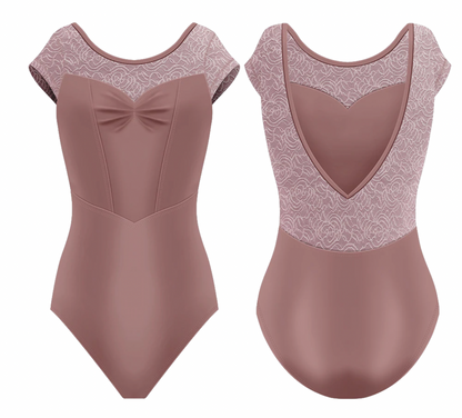 Delphine Cap Sleeve Leotard