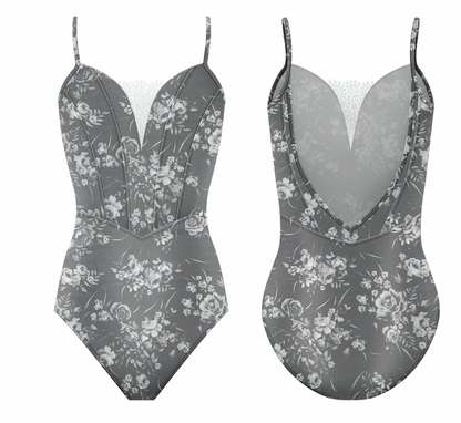 Antoinette Leotard in Dove Grey