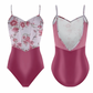 Chanelle Leotard in Grape Viola Print