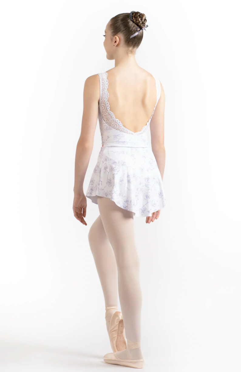 Moulin Tank Leotard in Orchid Print