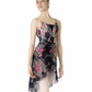 Danse de Paris Long Velvet Chiffon Skirt in Noir Rose