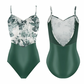 Chanelle Camisole Leotard in Seagrass Print