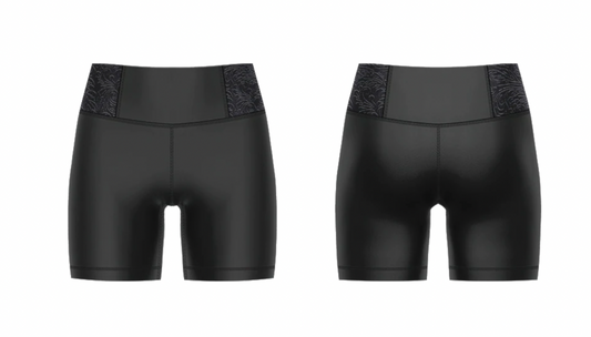 Girls Valentina Bike Shorts with Velvet Trim