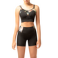 Valentina Crop Top with Velvet Trim