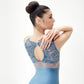 Tank Leotard with Lace Bodice - Iris Argento