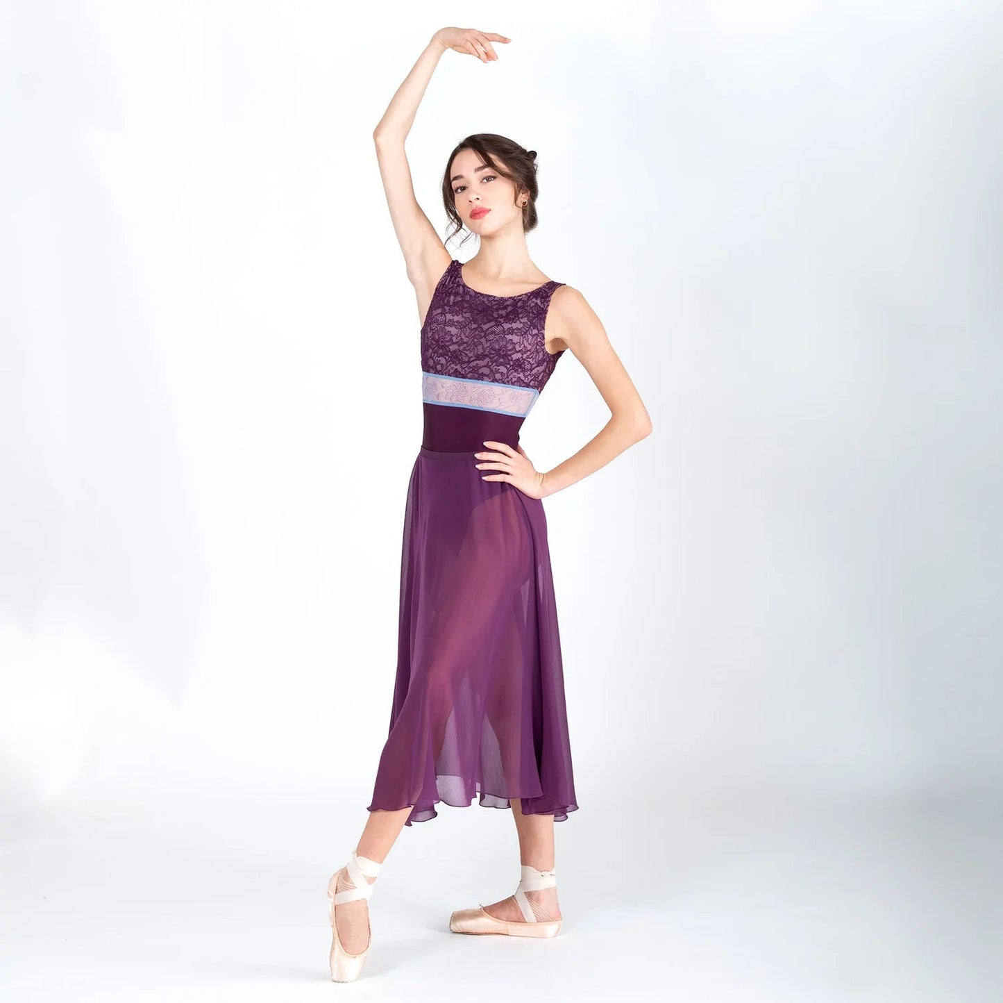 Iris Golden Label Tank Leotard with Lace Bodice - Tourandot