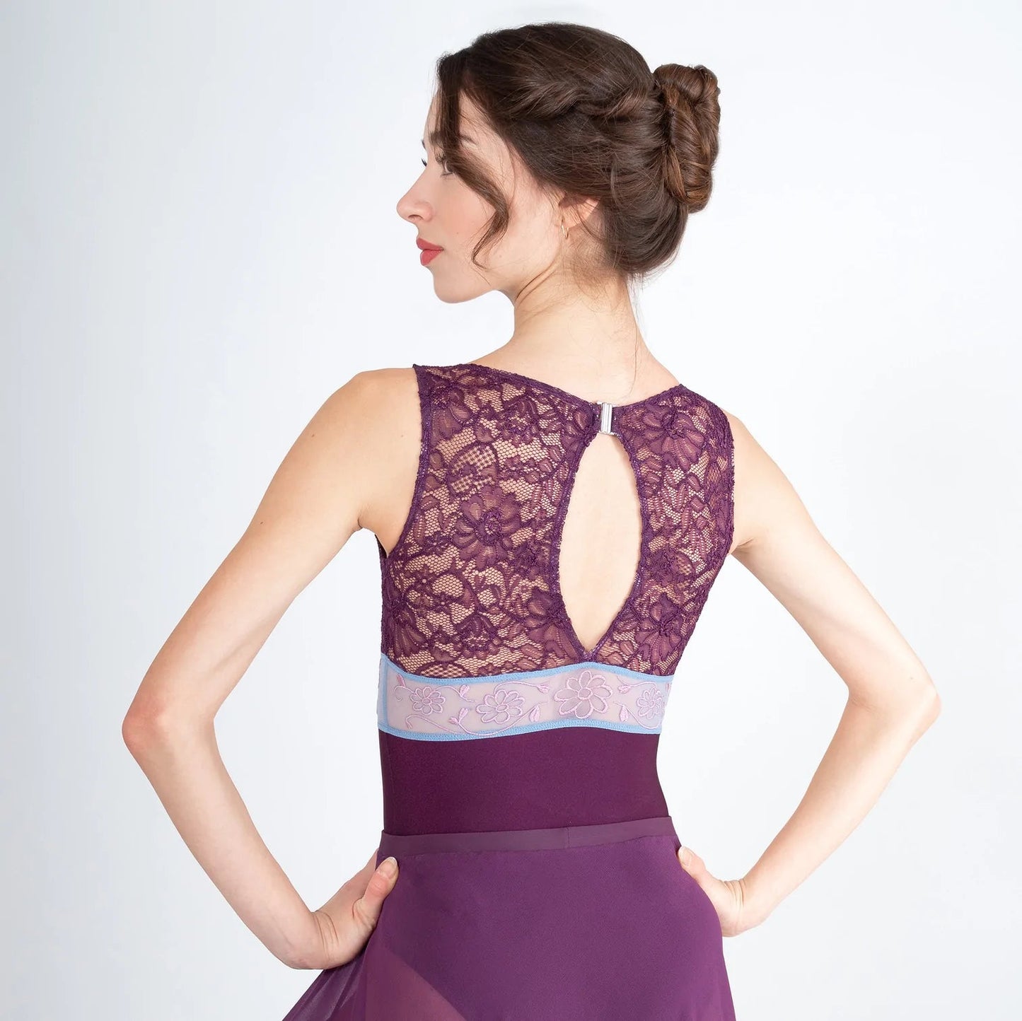 Iris Golden Label Tank Leotard with Lace Bodice - Tourandot