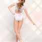 Girls Cap Sleeve Louise Leotard in Just Friends Print