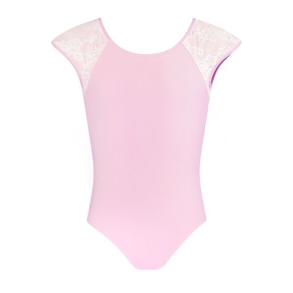 Girls Mila Lace Cap Sleeve Leotard - CL110
