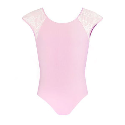 Girls Mila Lace Cap Sleeve Leotard - CL110