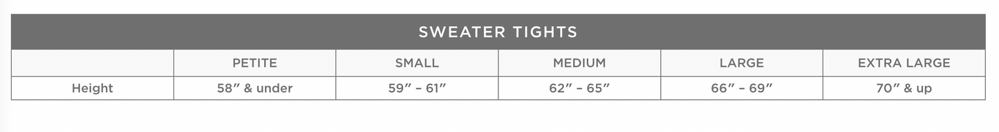 Sweater Tights - Assorted Colors