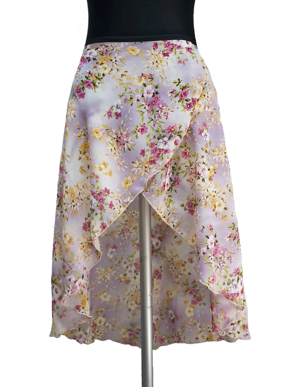 Long Wrap Skirt - Lilac Lily Print