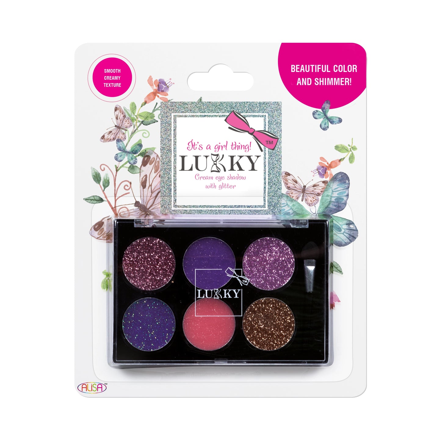 Eye Shadow Cream with Glitter Palette