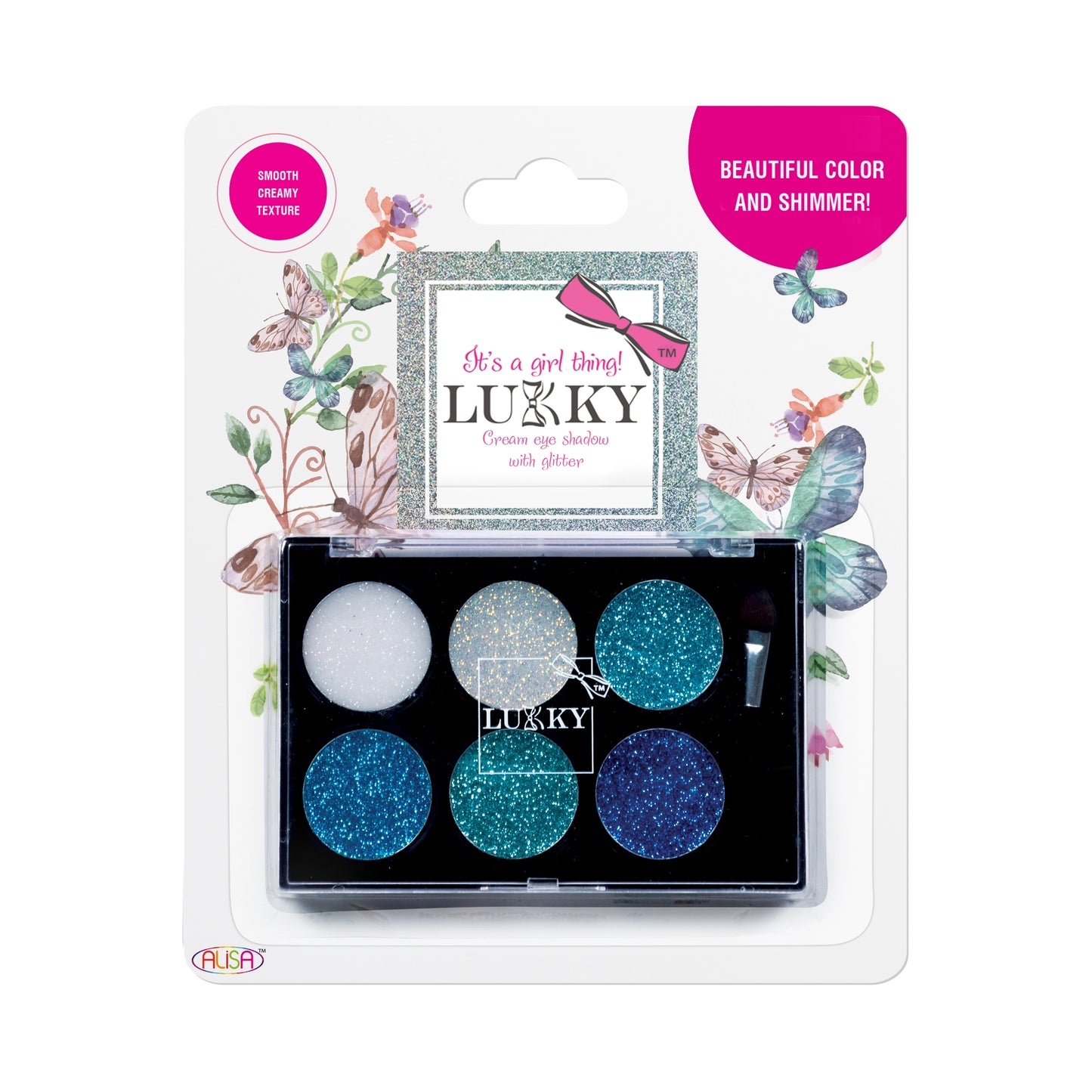 Eye Shadow Cream with Glitter Palette