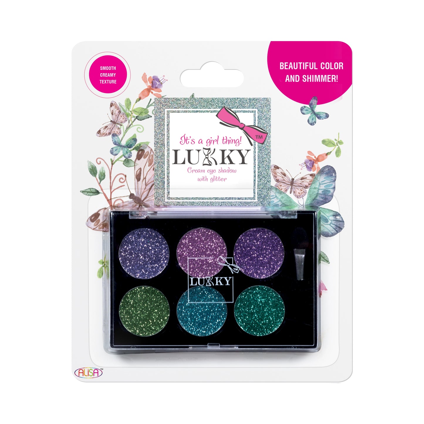 Eye Shadow Cream with Glitter Palette