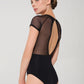Girls Little Nanette Mesh Cap Sleeve Leotard