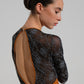 Harmony Leotard with Flocked Mesh Sleeves - Multiple Colorways