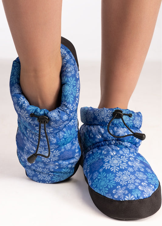 Low-Cut Warm-up Booties - M-75N - Snow Print