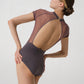Mesh Cap Sleeve Leotard - DA2054