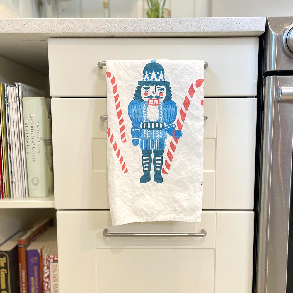 Nutcracker Kitchen Towel and Swedish Dishcloth Set