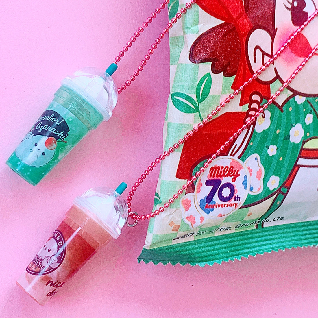 Pop Cutie Gacha Kawaii Iced Drink Necklaces