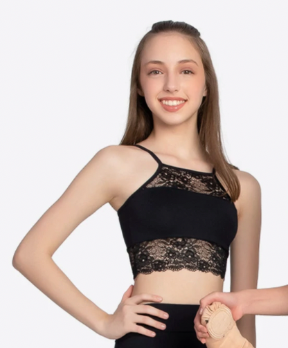 Girls Lace Crop Top L2449