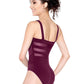 Tank Leotard with Mesh Stripe Back - SL131