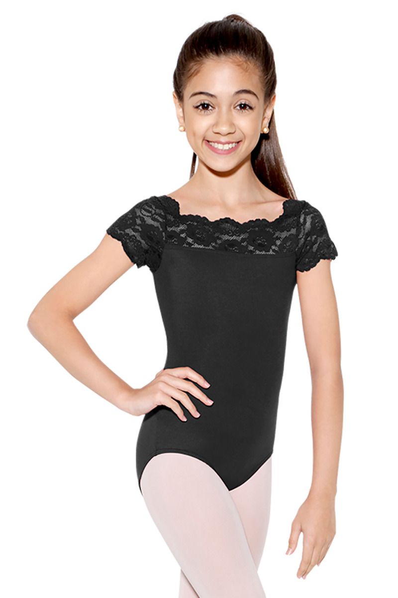 Tilly Lace Cap Sleeve Leotard - SL17