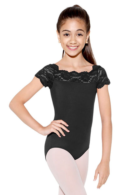 Tilly Lace Cap Sleeve Leotard - SL17
