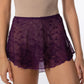 Embroidered Mesh High Low Skirt - 1009A