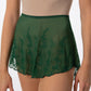 Embroidered High-Low Skirt - 1009A