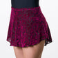 Girls Paisley Velvet High Low Skirt - 1009C