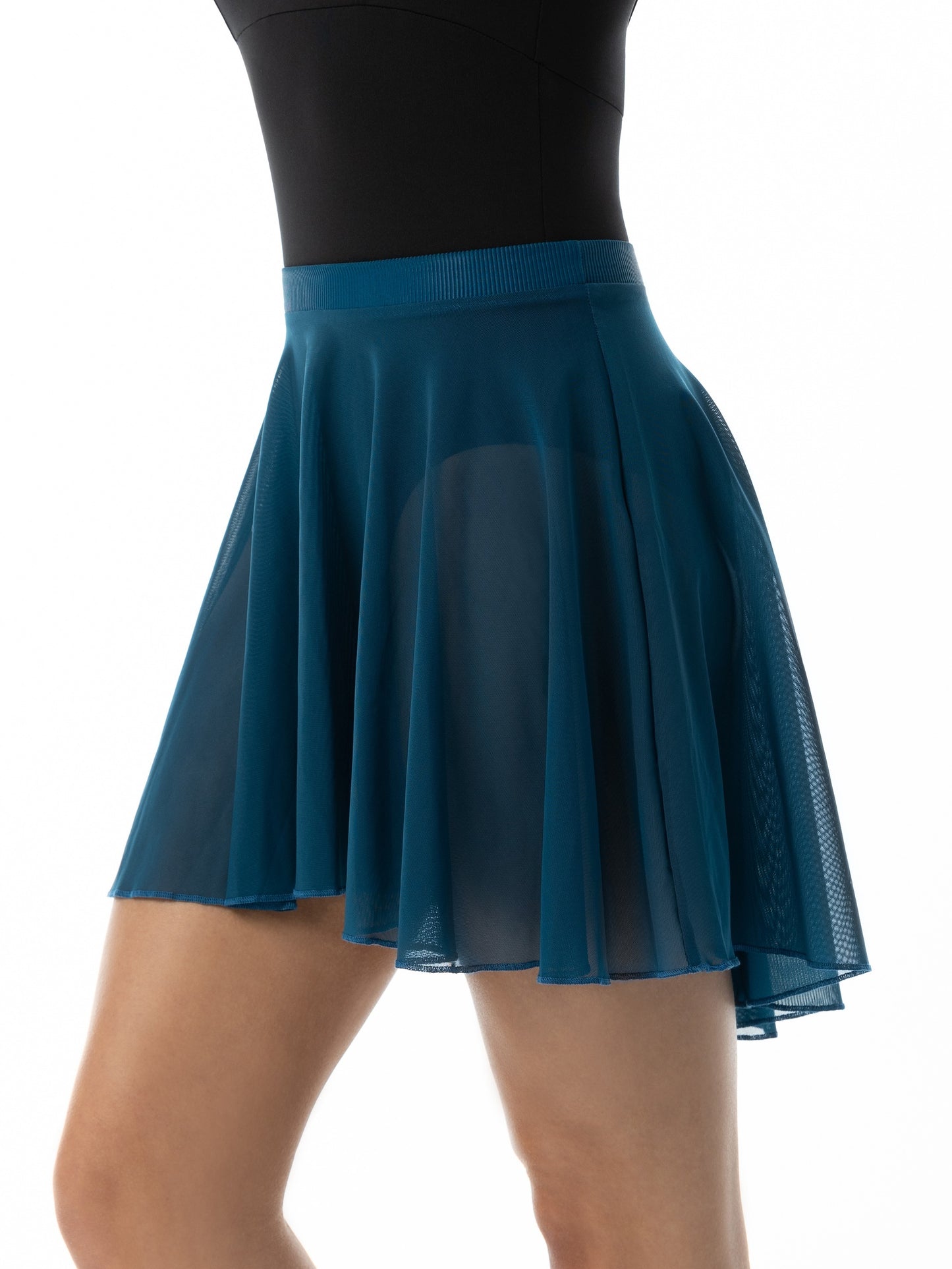 Mid-Length Mesh Pull-on Skirt - 1016A