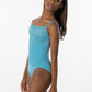 Girls Empire Camisole Leotard with Cross Back - 2406C