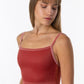 Empire Lace Overlay Camisole Leotard - 2437A