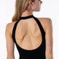 Girls Mock Neck Leotard with Velvet Trim - 2444C