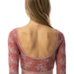Half Sleeve Leotard with Lace Bodice - 2529A