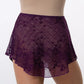 Embroidered Mesh High Low Skirt - 1009A